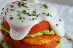 polenta vegan eggs benedict